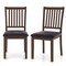Costway Modern Dining Chair Set of 2/4 with Slanted High Backrest Wear-resistant PVC Leather